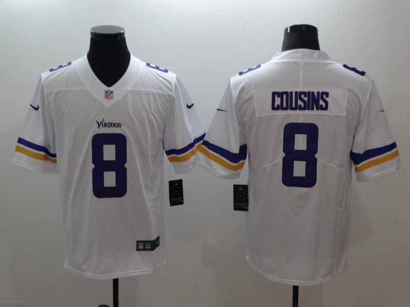 Men Minnesota Vikings 8 Cousins White Nike Vapor Untouchable Limited NFL Jerseys
